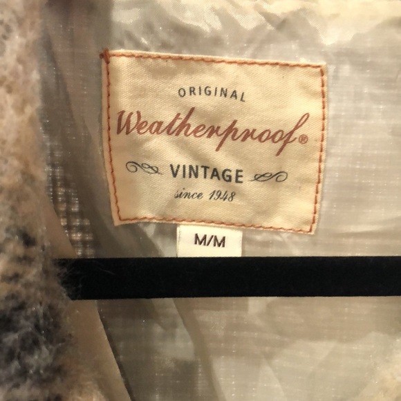 Weatherproof Vintage Button Up Plaid Jacket Blue/Beige NWT - Picture 7 of 9